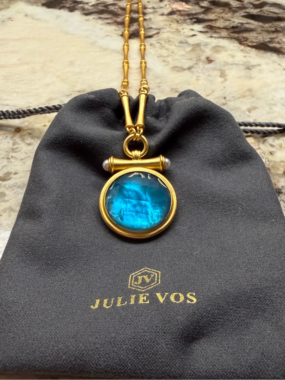 Julie Vos Bamboo Statement Necklace